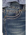 Image #2 - Shyanne Girls' Floral & Swirl Bootcut Jeans, Blue, hi-res
