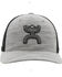 Image #3 - Hooey Men's Logo Embroidered Trucker Cap, Grey, hi-res
