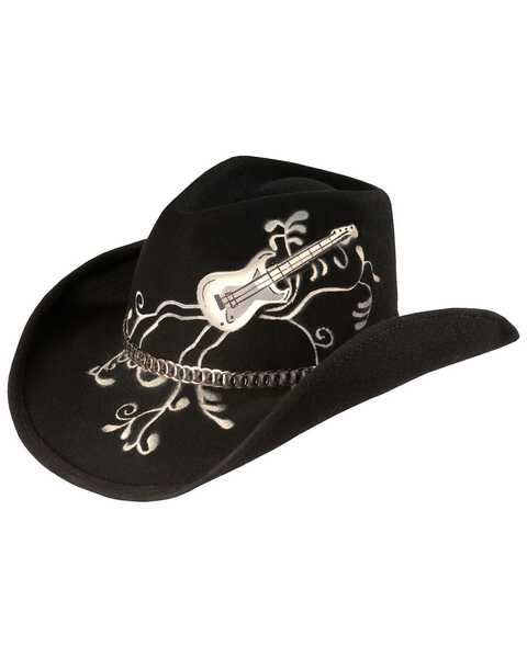 Bullhide Rock 'N' Roll Legend Cowgirl Hat, Black, hi-res