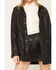 Image #3 - Shyanne Women's Faux Suede Metallic Embroidered Studded Jacket, Black, hi-res