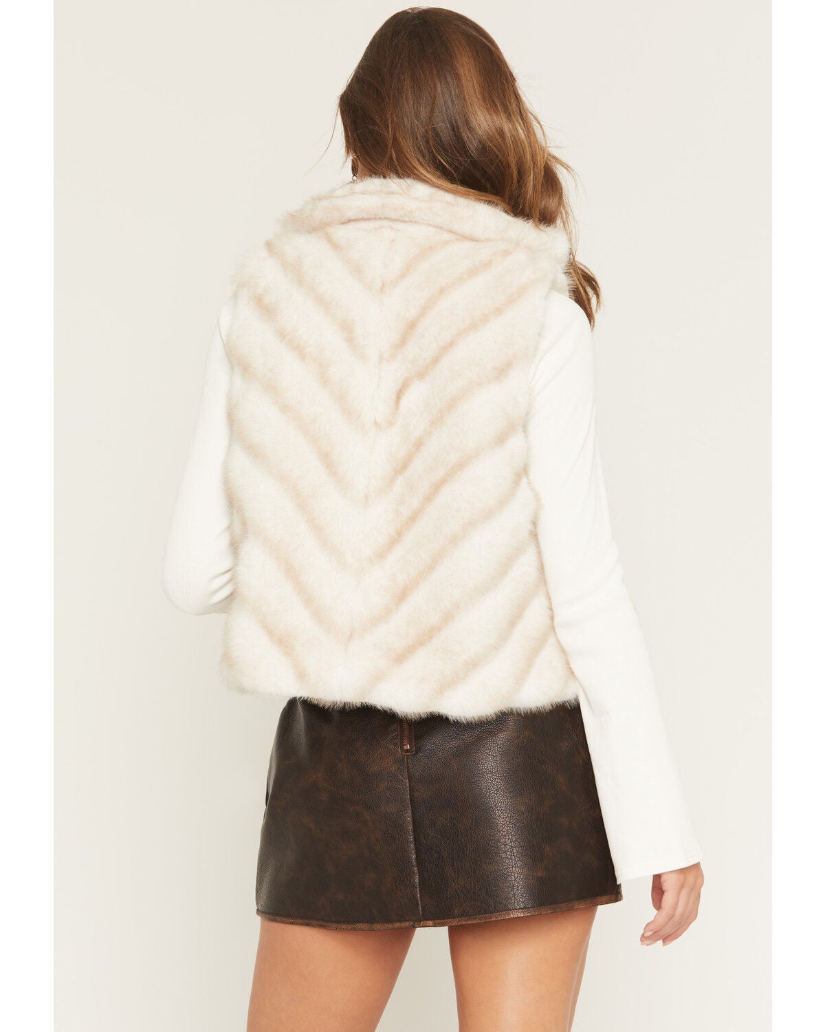 Cripple Creek Women's Faux Fur Microsuede Zip-Up Vest | Boot Barn