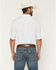 Image #4 - Ariat Men's Tenzin Medallion Print Short Sleeve Button-Down Western Shirt, White, hi-res