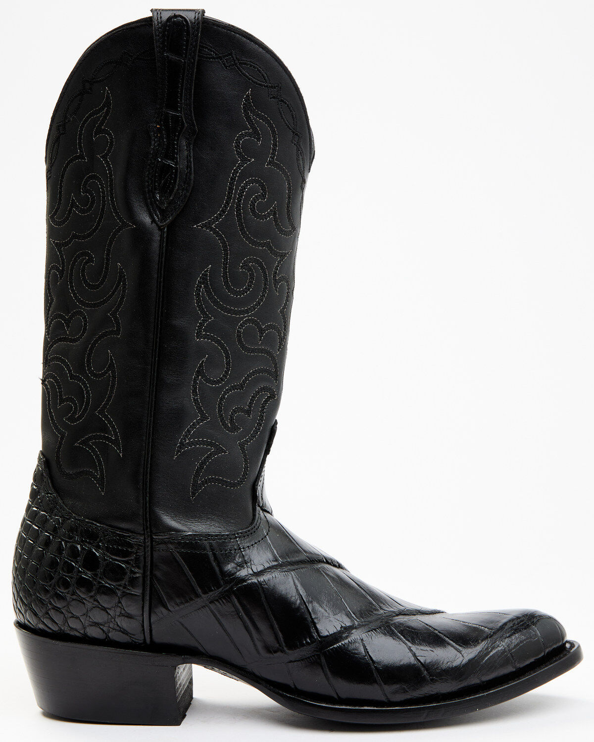 Image #2 - Cody James Men's Exotic American Alligator Western Boots - Round Toe, Black, hi-res