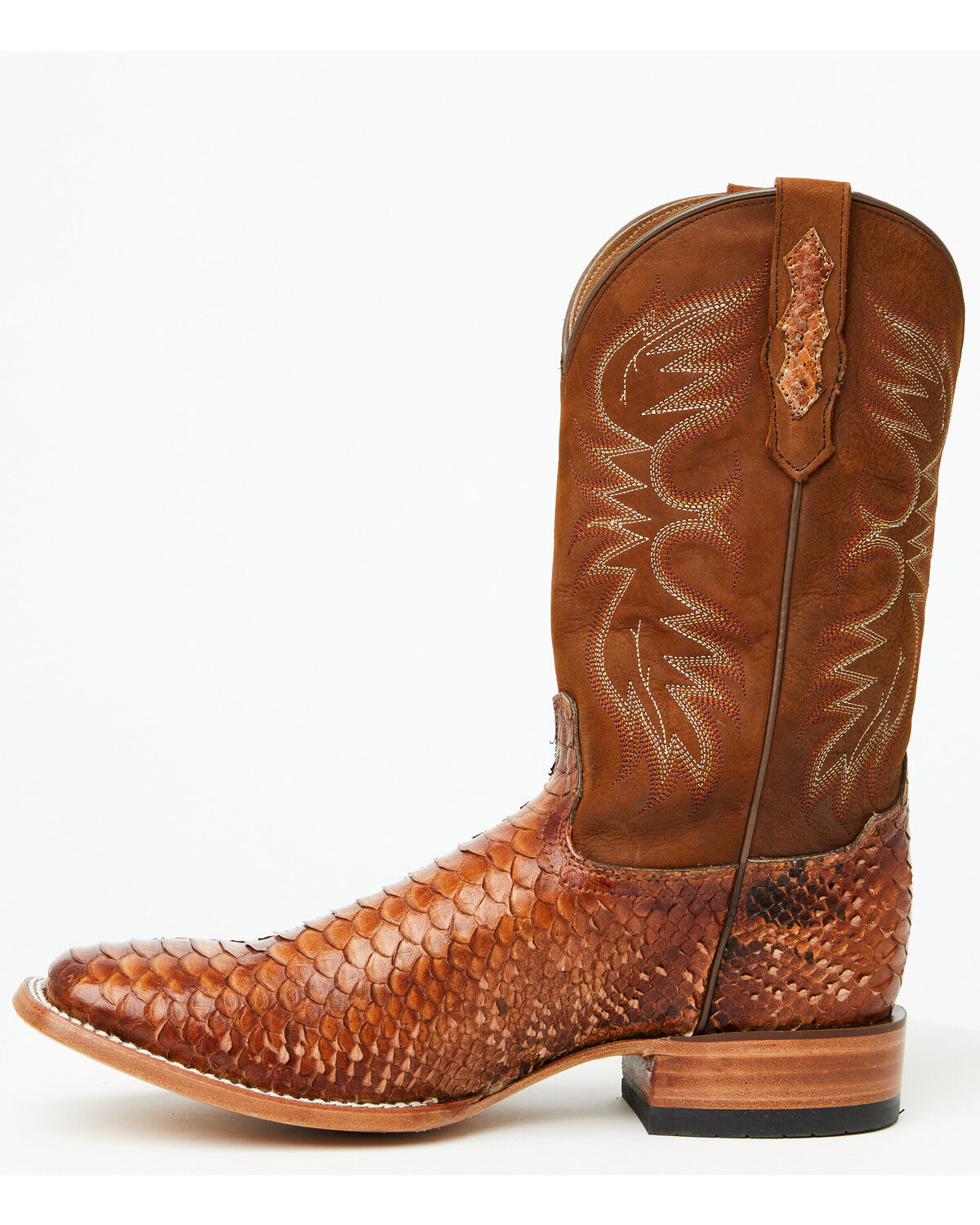 Image #3 - Cody James Men's Brandy Exotic Python Western Boots - Broad Square Toe, Brown, hi-res