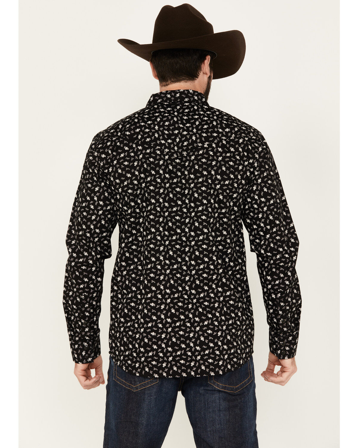 Image #4 - Moonshine Spirit Men's Good Vibes Floral Long Sleeve Snap Western Shirt, , hi-res