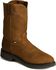 Justin Men's Conductor Electrical Hazard Pull On Work Boots - Soft Toe, Brown, hi-res