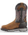 Justin Men's Tanker Western Work Boots - Steel Toe, Timber, hi-res