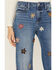 Image #2 - Driftwood Women's Charlee X Doo Wop Medium Wash High Rise Floral Embroidered Straight Stretch Denim Jeans, Medium Wash, hi-res