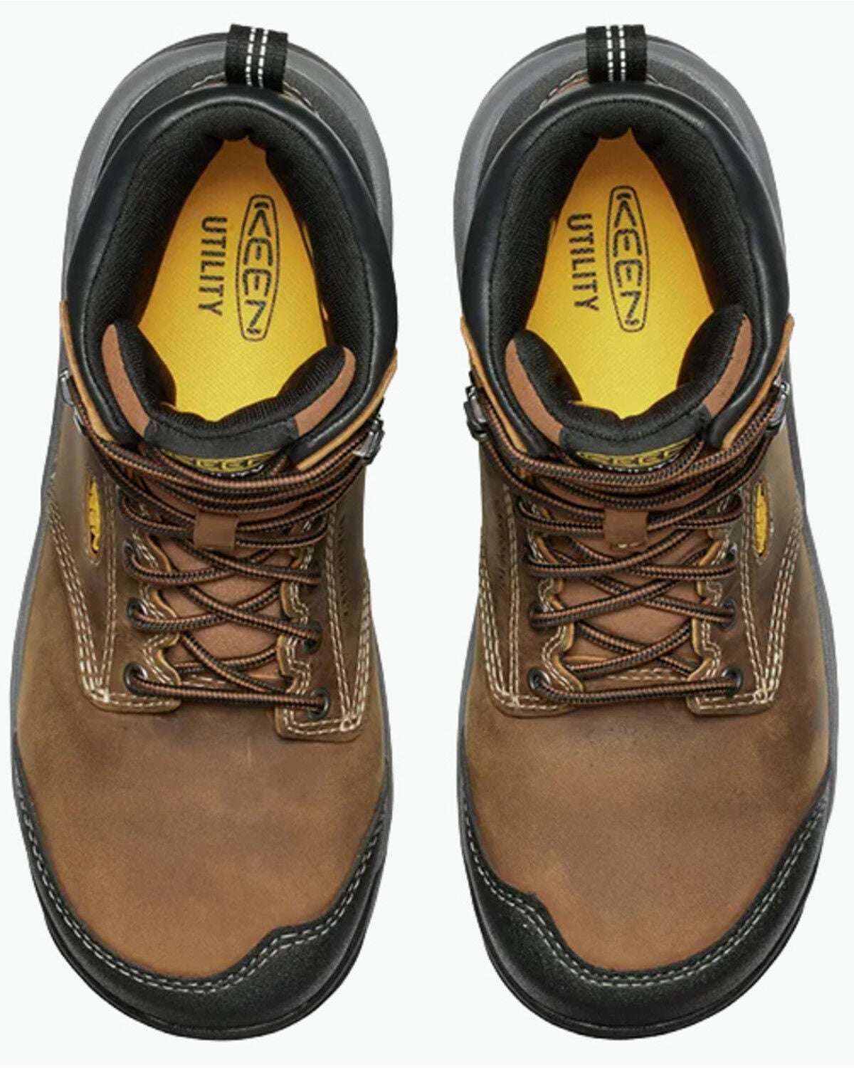 Image #4 - Keen Women's Evanston 6" Waterproof Work Boots - Carbon Toe, Black, hi-res