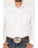 Rough Stock By Panhandle Men's Tonal Dobby Plaid Print Long Sleeve Pearl Snap Western Shirt , White, hi-res