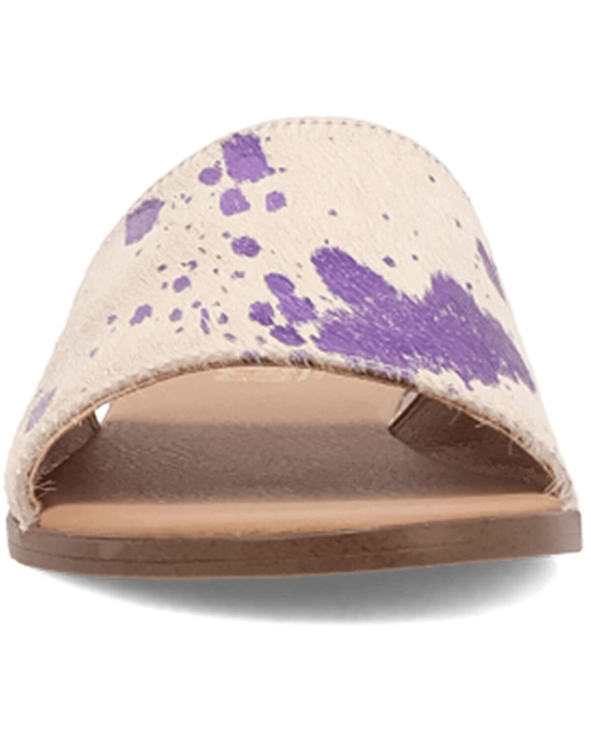 Image #4 - Dingo Women's Metallic Hairon Moo Moo Sandals, Fuchsia, hi-res