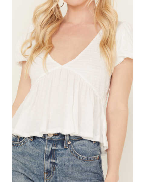 Image #3 - Free People Women's Charlotte Top, Ivory, hi-res