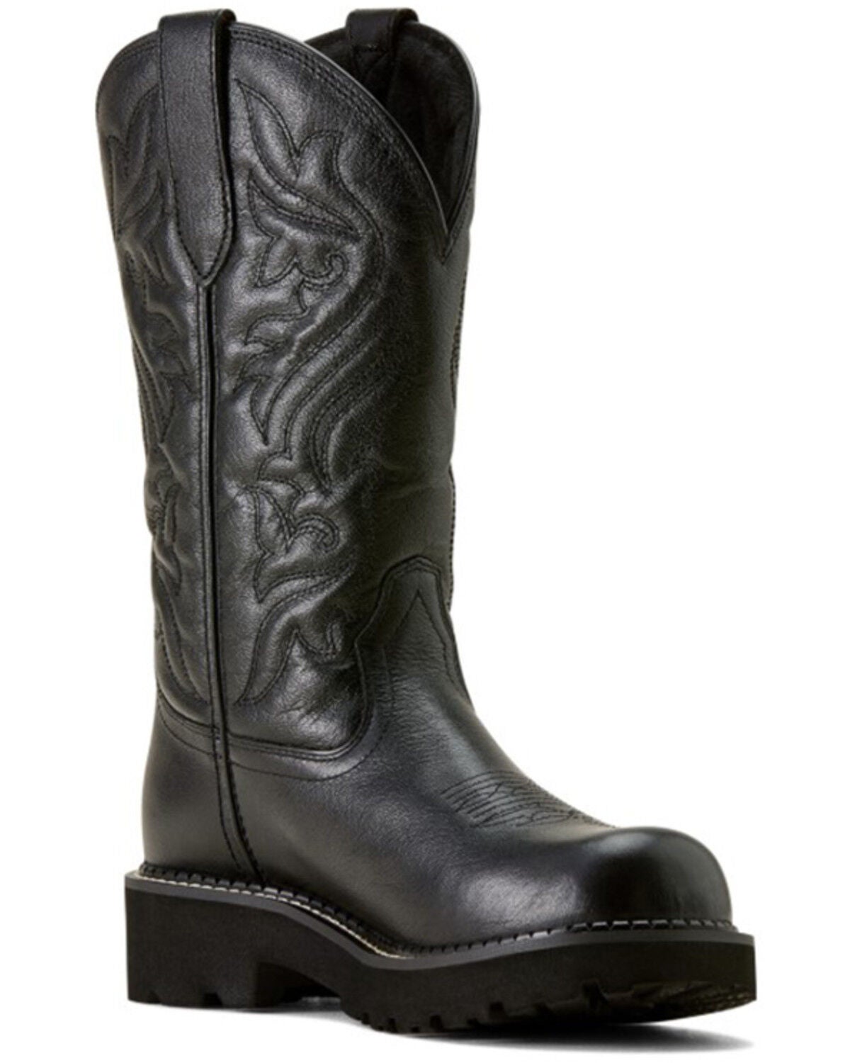 Image #1 - Ariat Women's Fatbaby Dawn Performance Western Boots - Round Toe, Black, hi-res