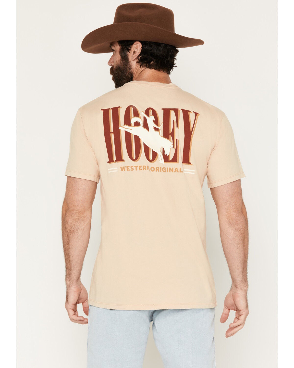 Hooey Men's Wild Ride Short Sleeve Graphic T-Shirt, Tan, hi-res