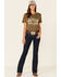 Ranch Dress'n Women's Stay In Your Lane Graphic Tee , Olive, hi-res