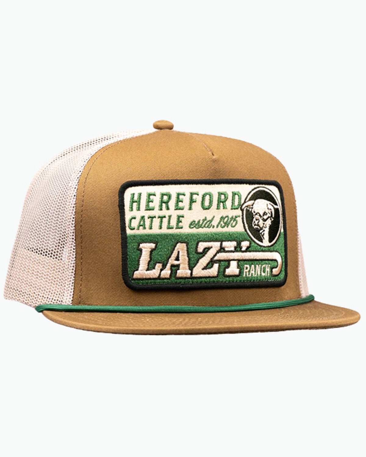 Lazy J Ranch Wear Men's Shafter Logo Ball Cap, Tan, hi-res
