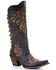 Corral Women's Inlay and Straps Western Boots - Snip Toe, Black, hi-res