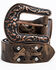 Image #1 - Shyanne Women's Criss Cross Belt, Brown, hi-res