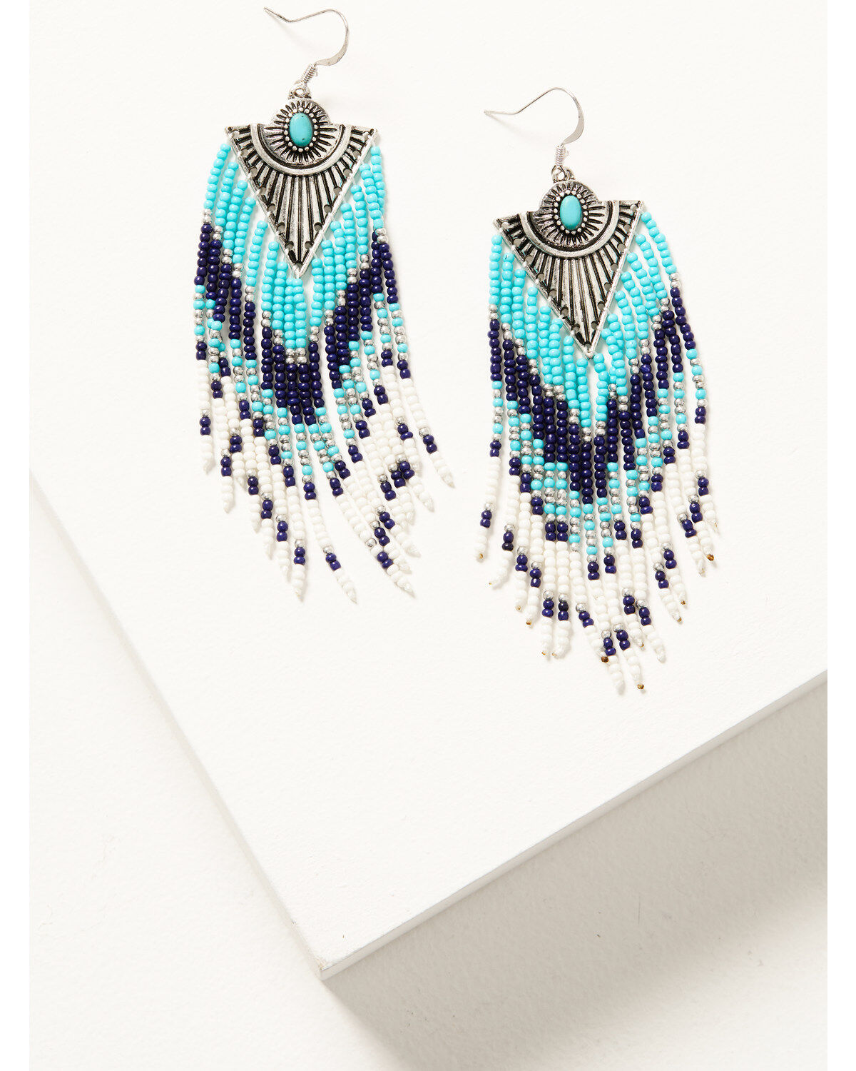 Image #1 - Idyllwind Women's Lenox Beaded-Fringe Earrings, Silver, hi-res