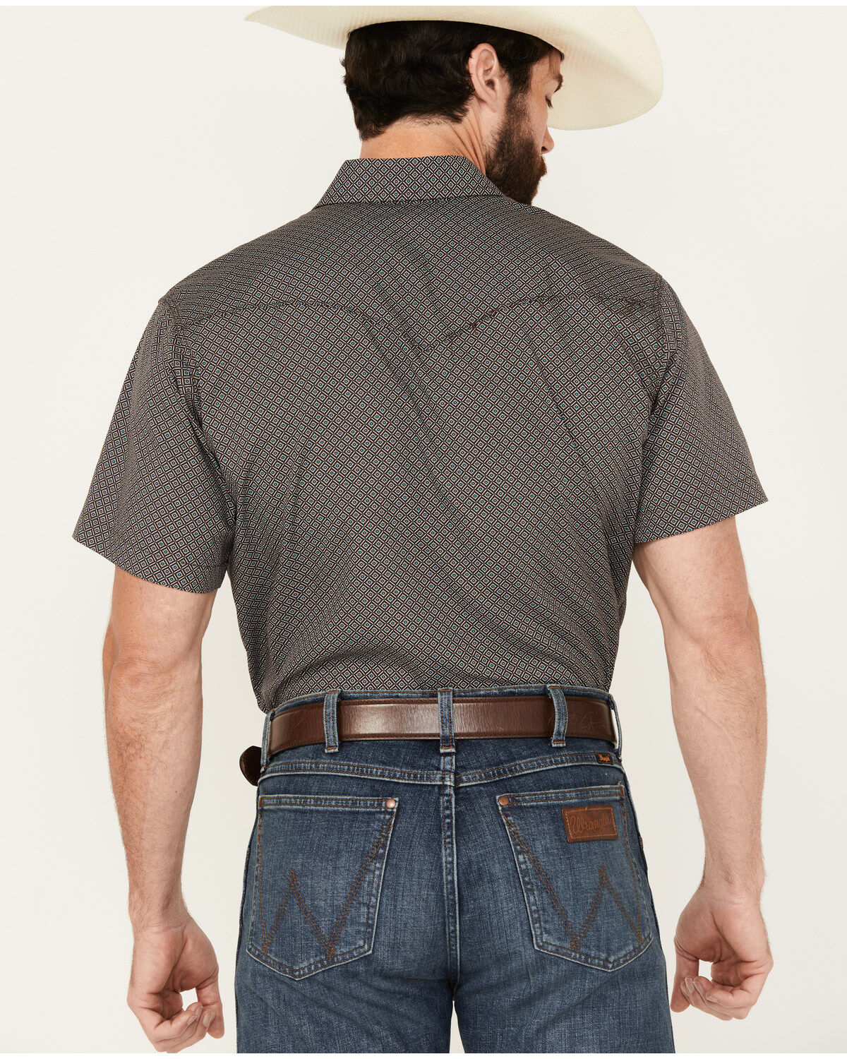 Image #4 - Rodeo Clothing Men's Printed Short Sleeve Snap Western Shirt, , hi-res