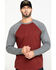 Image #1 - Hawx Men's Red Baseball Raglan Crew Long Sleeve Work Shirt - Tall, , hi-res