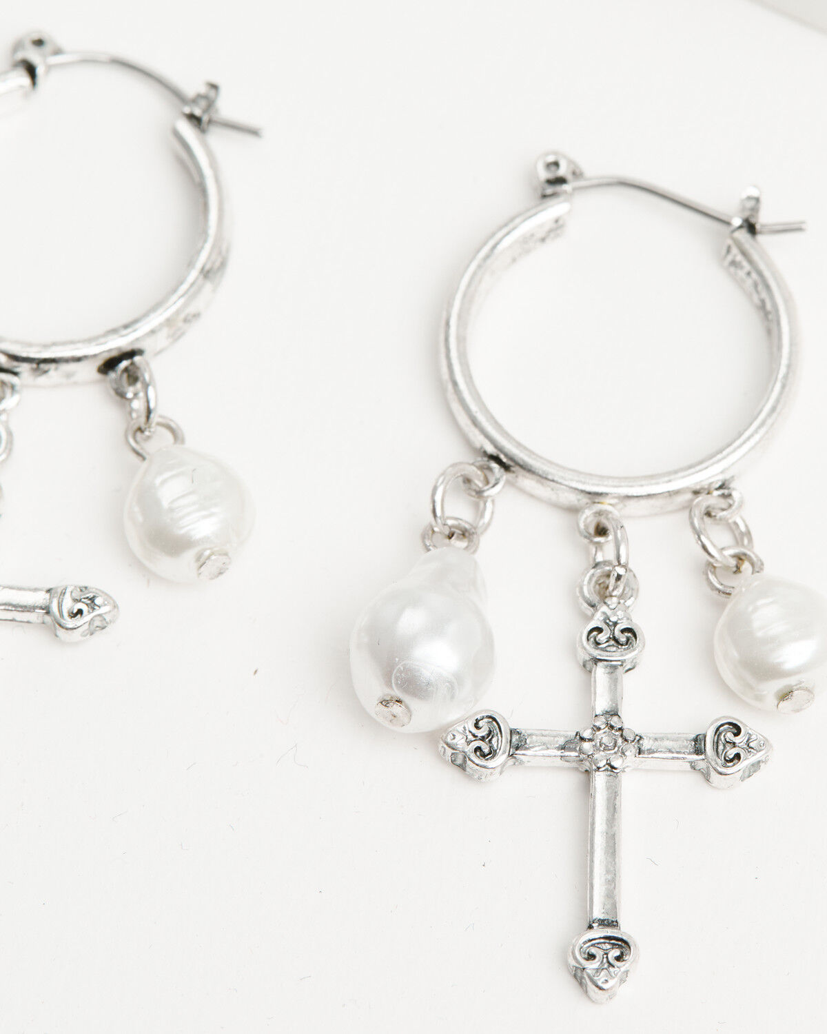 Image #2 - Shyanne Women's Hoop Earrings Set - 3 Piece, Silver, hi-res