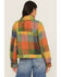 Image #4 - Cleo + Wolf Women's Buffalo Plaid Print Coat, Moss Green, hi-res