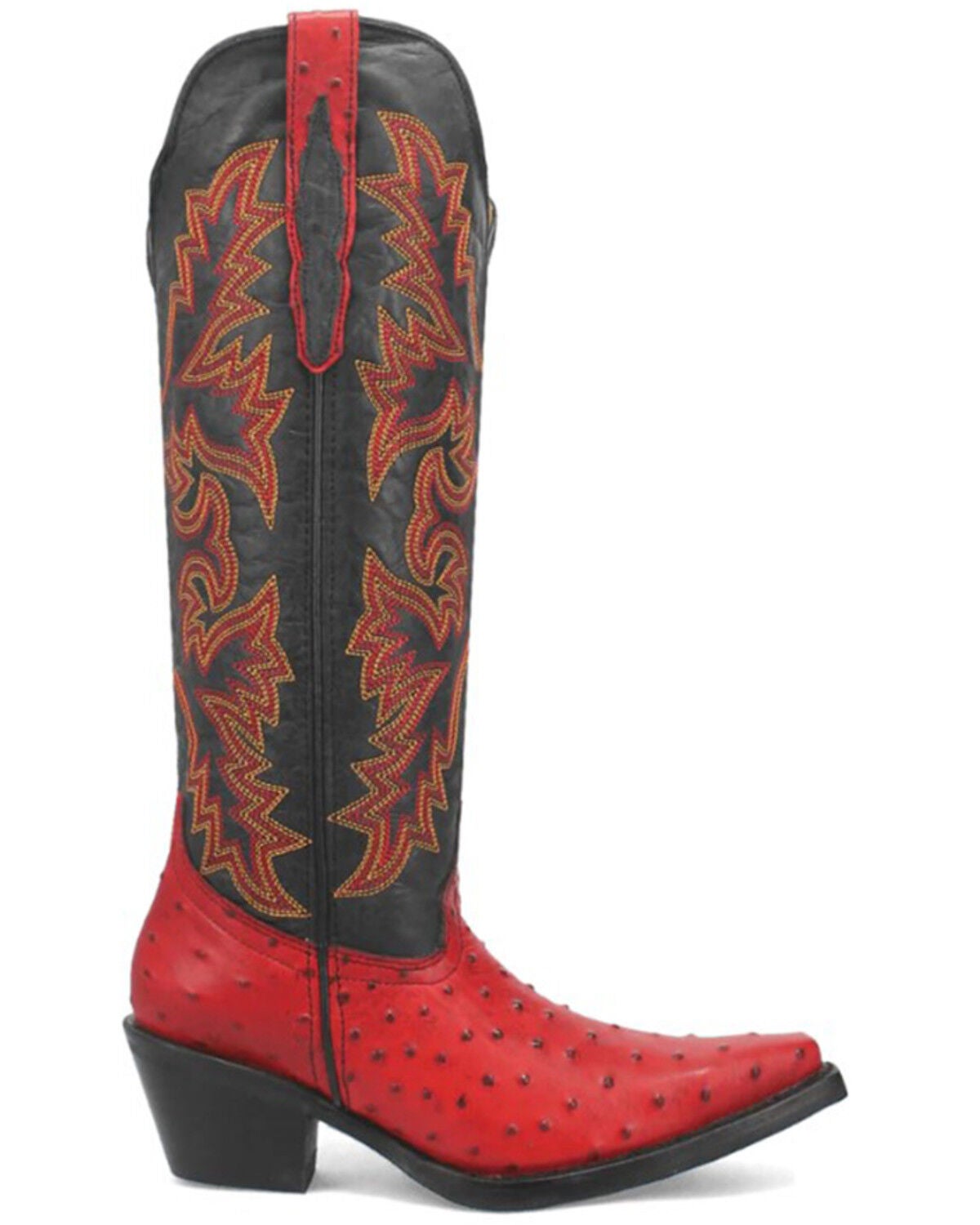 Image #2 - Dingo Women's Selene Tall Western Boots - Snip Toe, Red, hi-res
