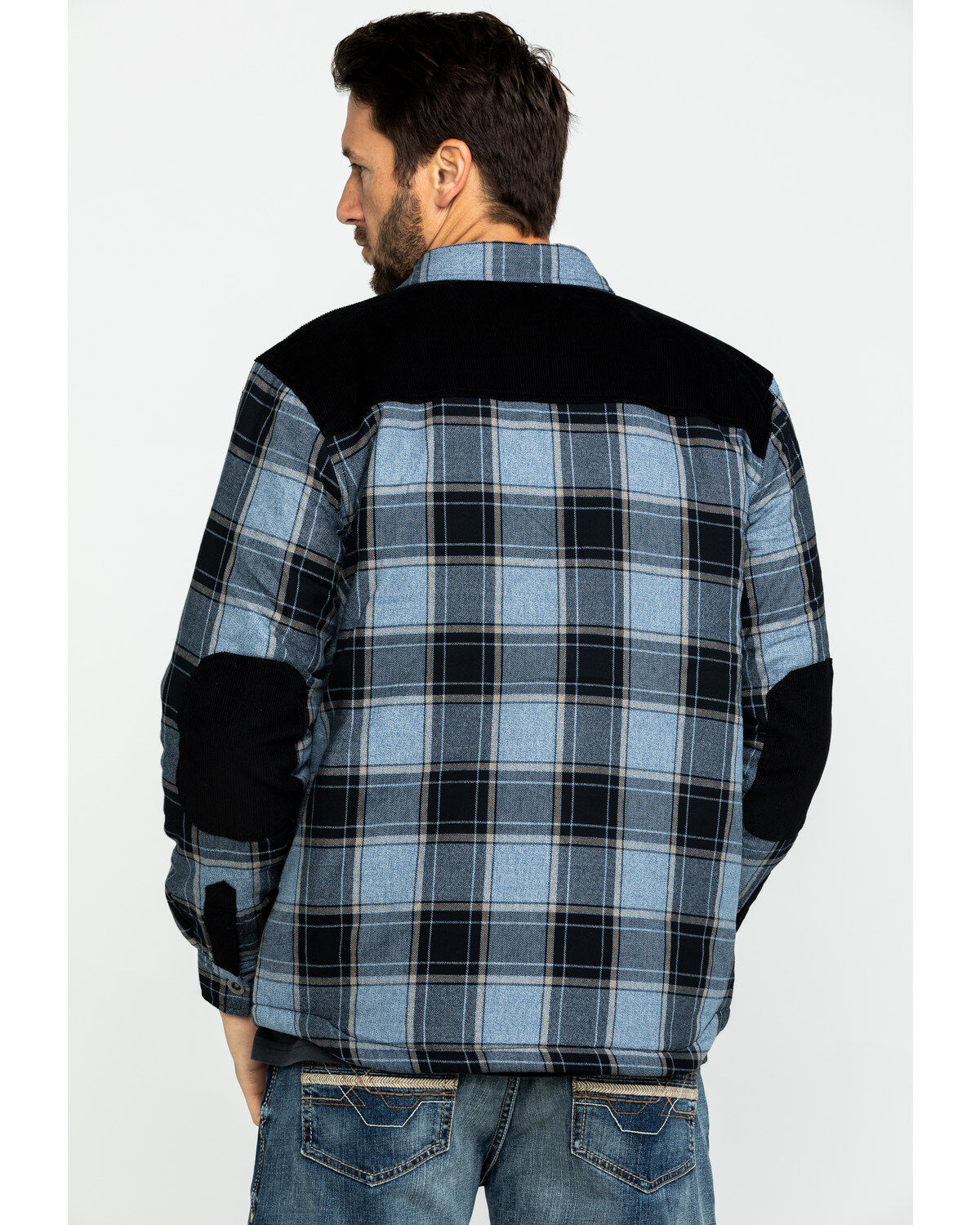 Image #2 - Moonshine Spirit Men's Goleta Plaid Mixed Flannel Nylon Shirt Jacket, , hi-res