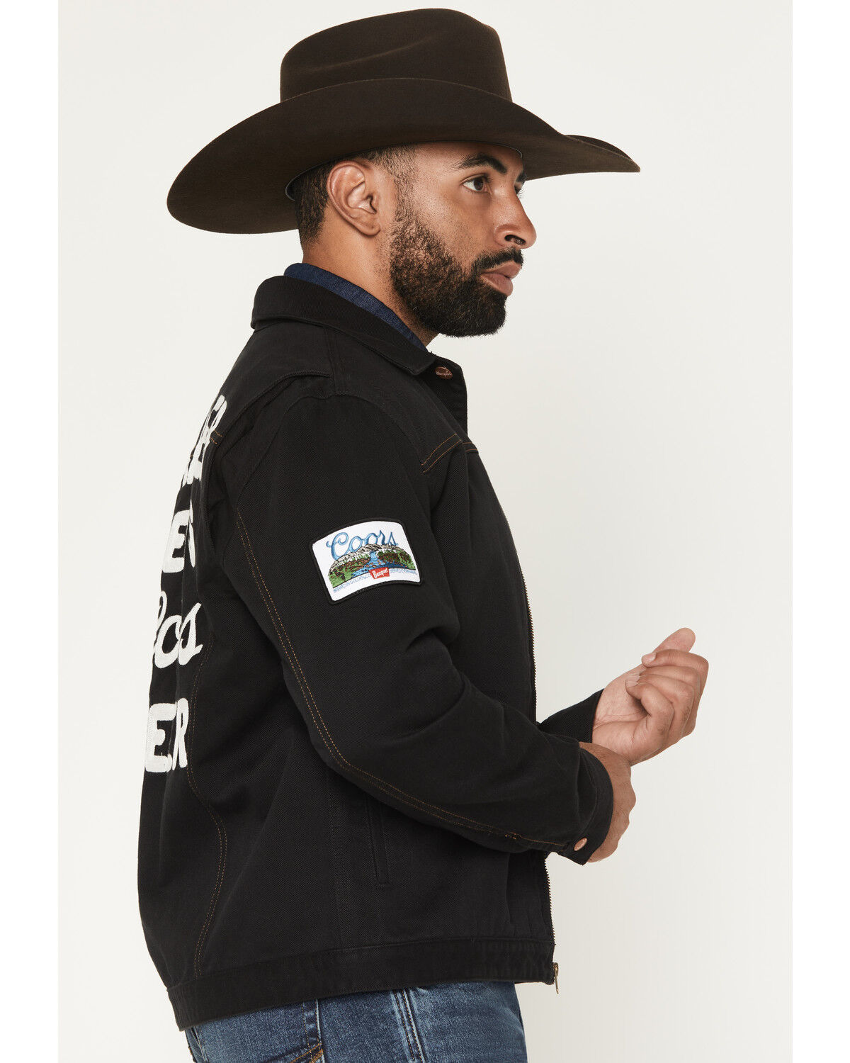 Image #4 - Wrangler X Coors Banquet Men's Pinnacle Jacket, Black, hi-res