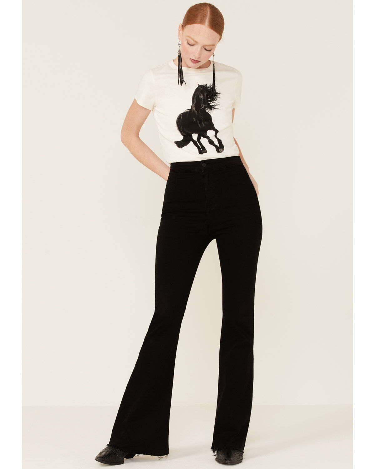 Image #2 - Shyanne Women's Stallion Graphic Short Sleeve Tee , , hi-res
