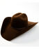 Serratelli Cattleman Fur Felt Western Hat, Chocolate, hi-res
