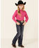 Image #2 - Wrangler Girls' Snap Long Sleeve Western Shirt , , hi-res