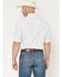 Image #4 - George Strait by Wrangler Men's Geo Print Short Sleeve Button-Down Stretch Western Shirt - Tall, White, hi-res