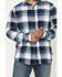 Image #3 - Brothers and Sons Men's Marksman Plaid Print Long Sleeve Button-Down Flannel Shirt, Blue, hi-res