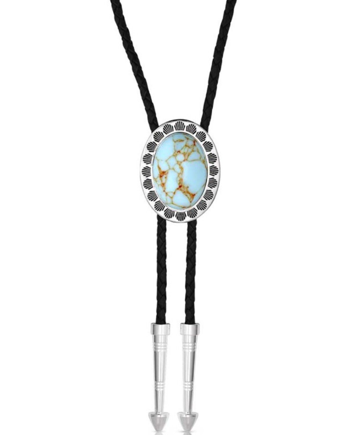 Image #1 - Montana Silversmiths Women's Turquoise Waters Bolo Tie, Silver, hi-res