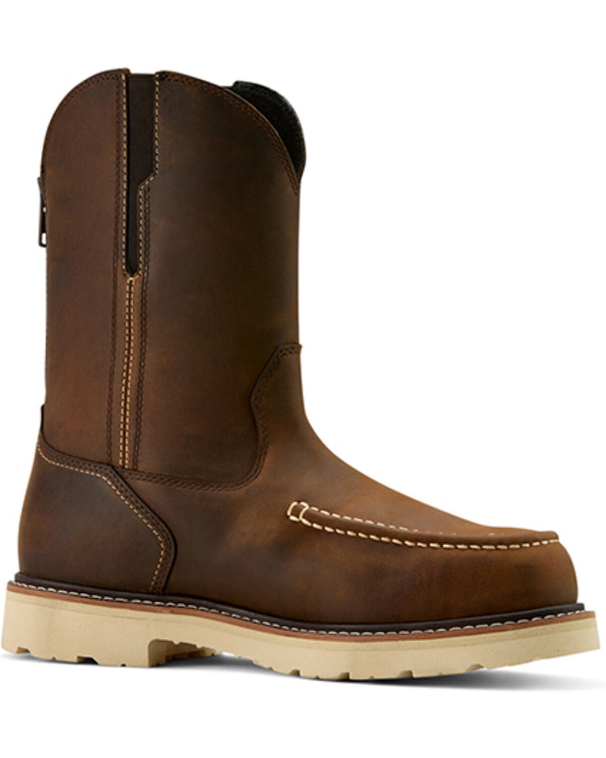 Ariat Men's Rebar Lift Moc Work Boots - Composite Toe, Brown, hi-res