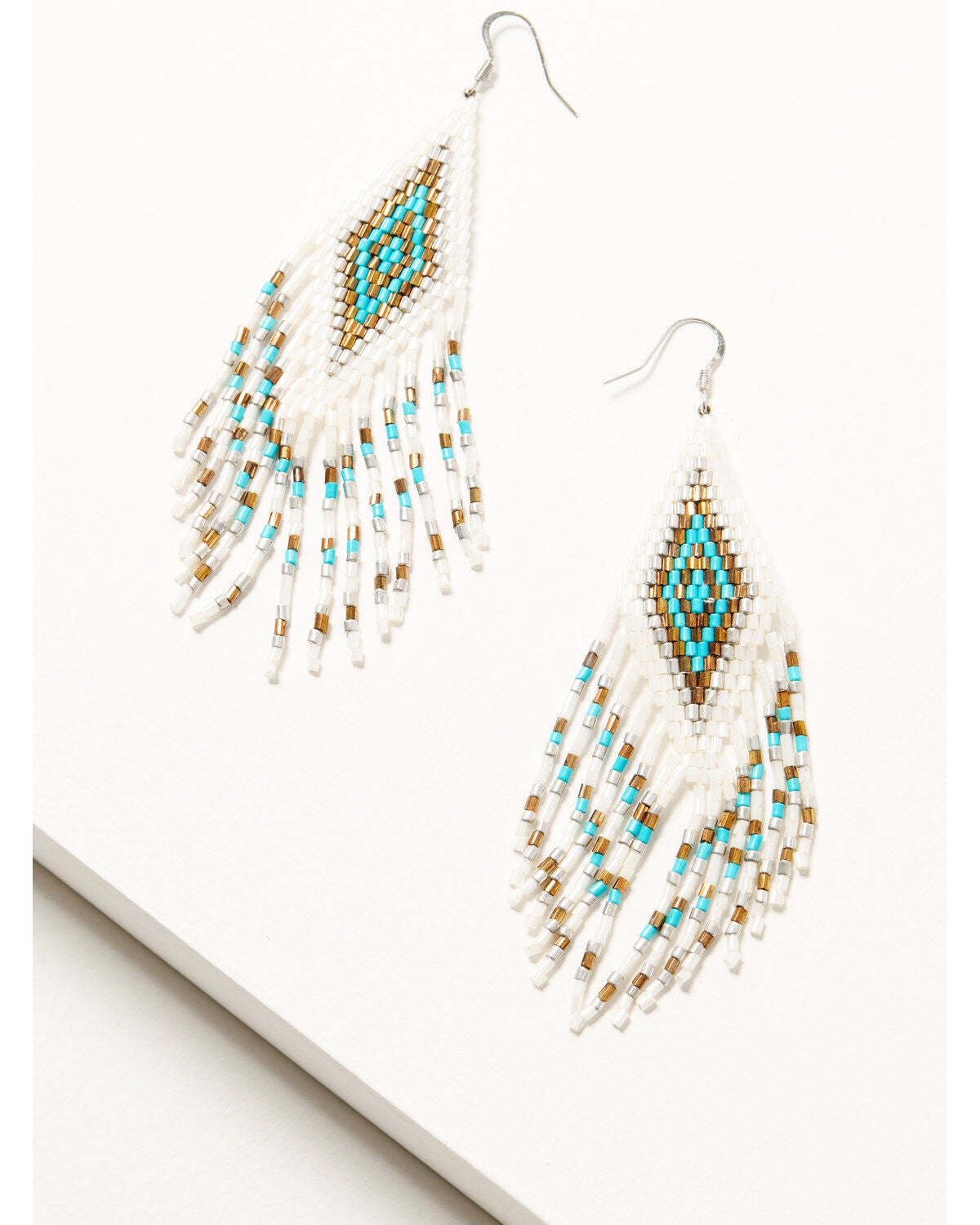 Idyllwind Women's Blanco River Beaded Earrings, White, hi-res