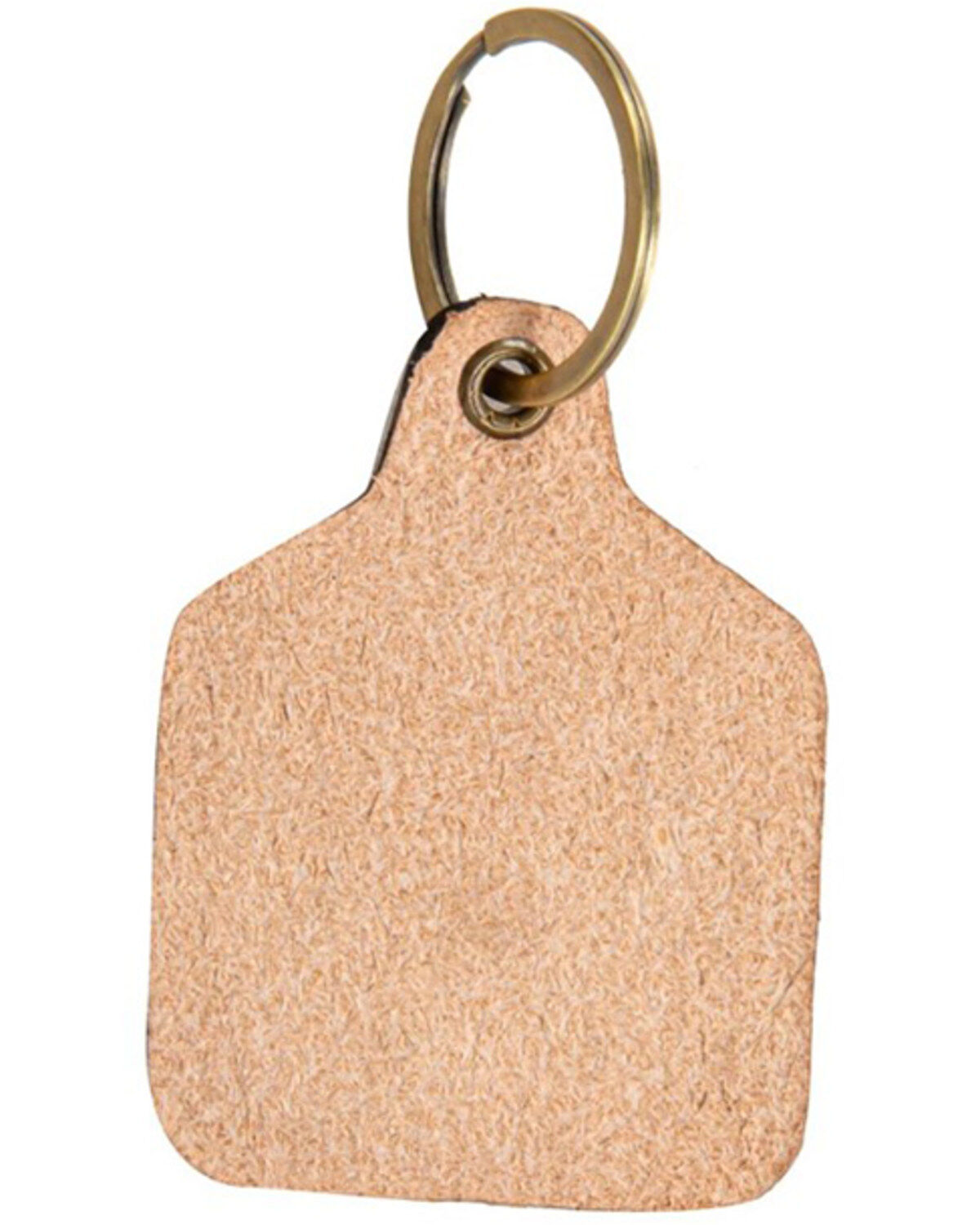 Image #2 - Myra Bag Women's Classic Western Hand-Tooled Key Fob, Brown, hi-res