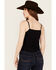 Image #4 - Idyllwind Women's Steele Western Embroidered Cami, Black, hi-res