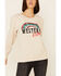 Image #3 -  Ariat Women's Heather Oatmeal Western Vibes Graphic Long Sleeve Top , Oatmeal, hi-res