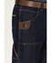 Image #2 - Wrangler RIGGS Men's Relaxed Fit Stretch Utility Double Front Denim Jeans, Dark Wash, hi-res