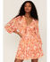 Image #1 - Flying Tomato Women's Floral Print Long Sleeve Tiered Dress, , hi-res