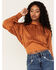 Flying Tomato Women's Shadow Stripe Top, Rust Copper, hi-res