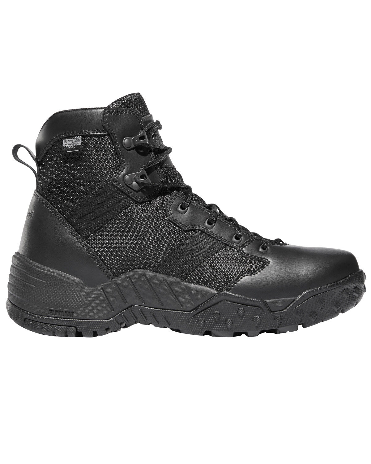 Image #2 - Danner Men's Black Scorch Side Zip 6" Boots - Round Toe, Black, hi-res