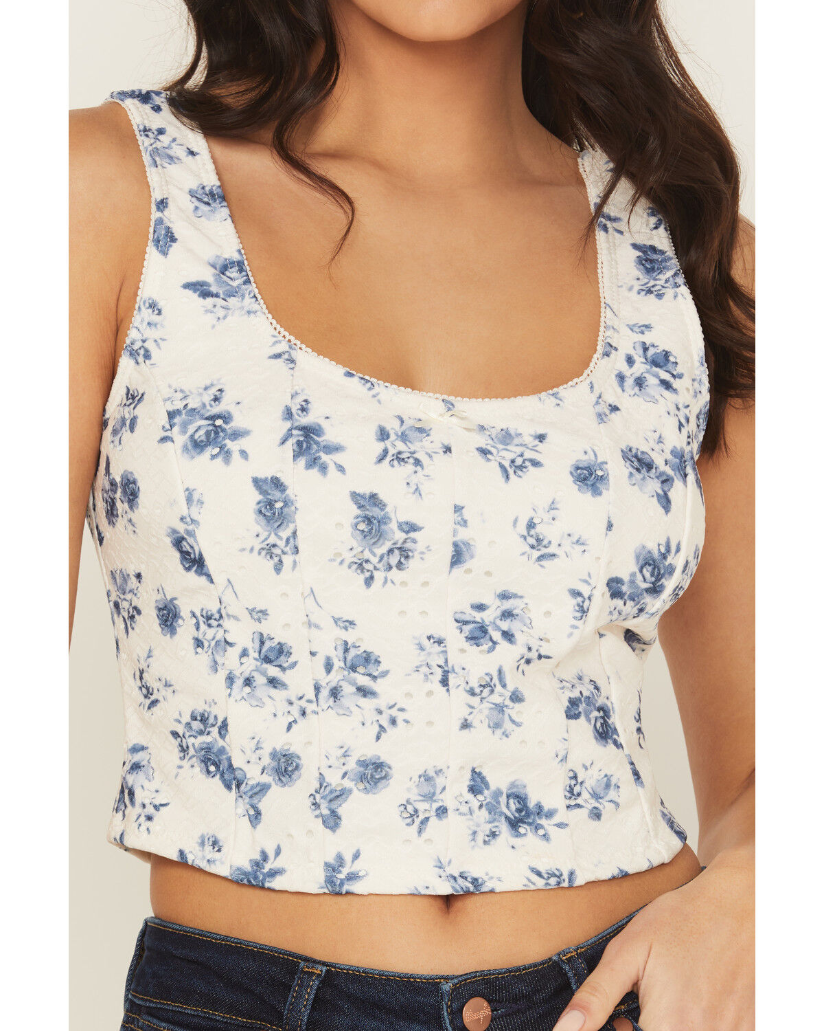 Product Name:  Shyanne Women's Floral Print Corset Top