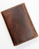 Cody James Men's Brown Tooled Trifold Leather Wallet, Brown, hi-res