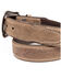 Image #3 - Cody James Men's Brown Red Stitched Leather Western Belt , , hi-res