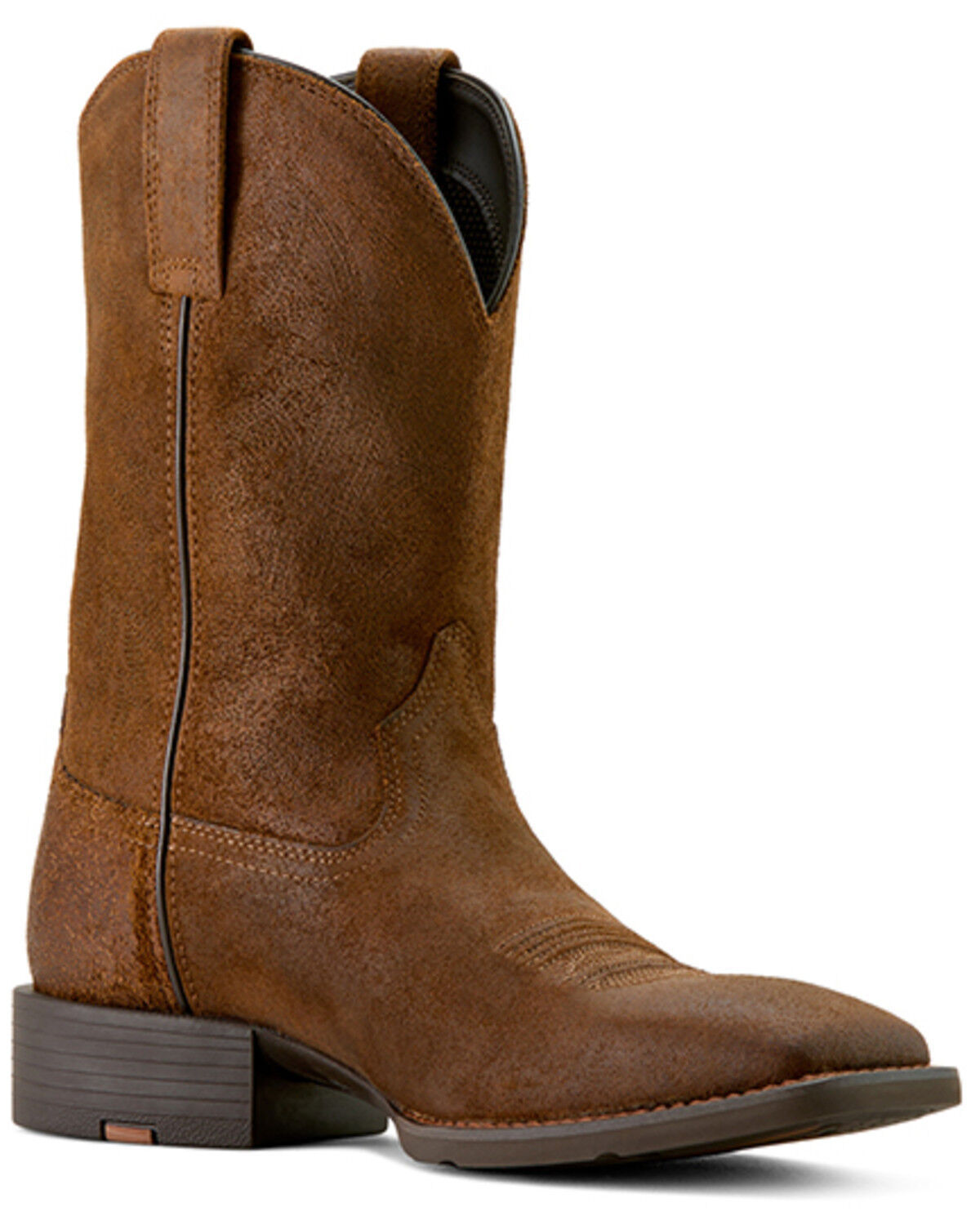 Image #1 - Ariat Men's Sport Big Country Roughout Performance Western Boots - Broad Square Toe, Brown, hi-res