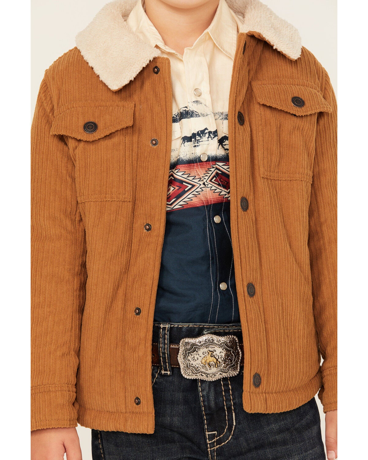 Image #3 - Urban Republic Toddler Boys' Corduroy Sherpa Lined Jacket, , hi-res
